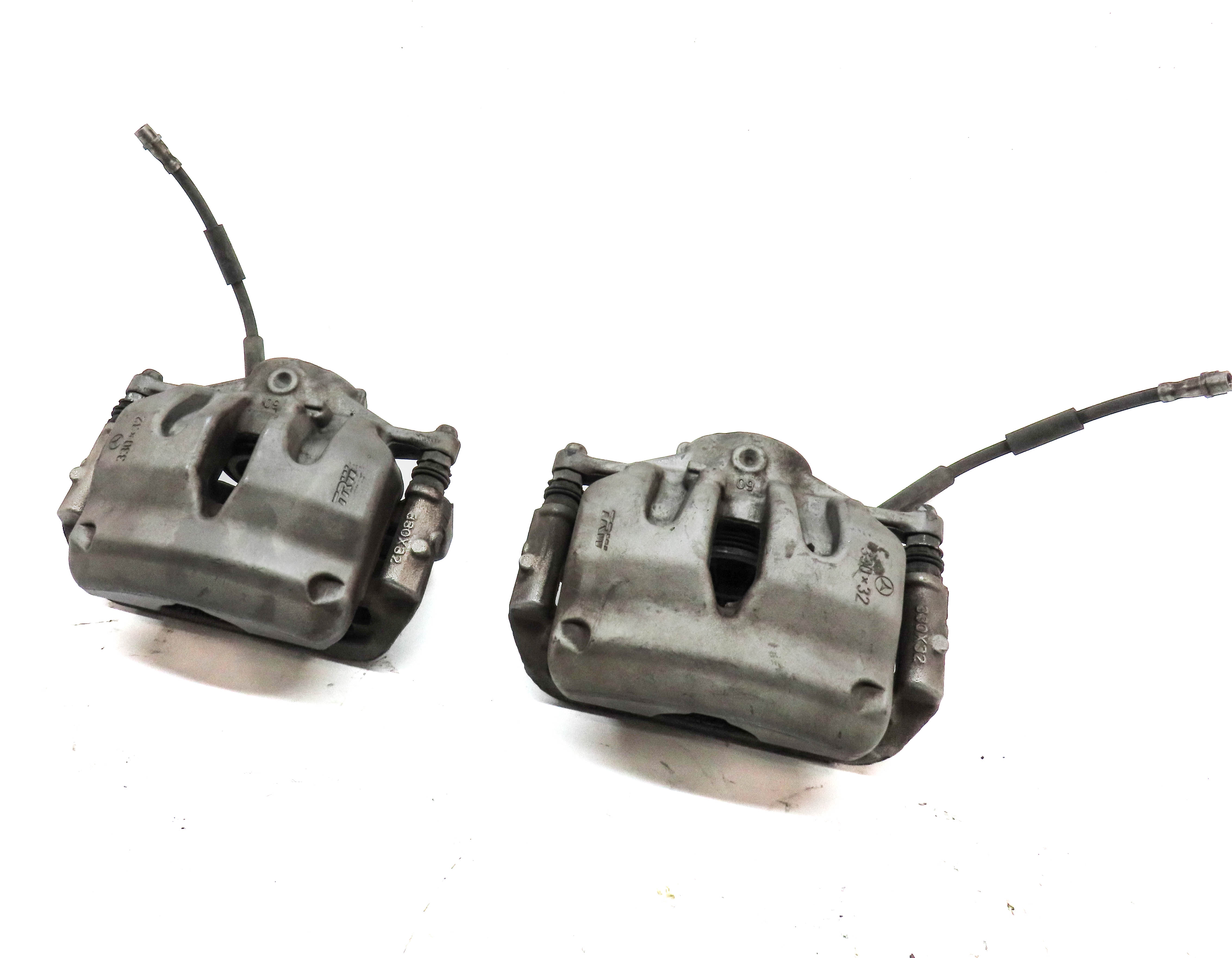 2015-2021 MERCEDES C300 E300 (W205 W213) FRONT LEFT & RIGHT BRAKE CALIPER SET — exact item pictured